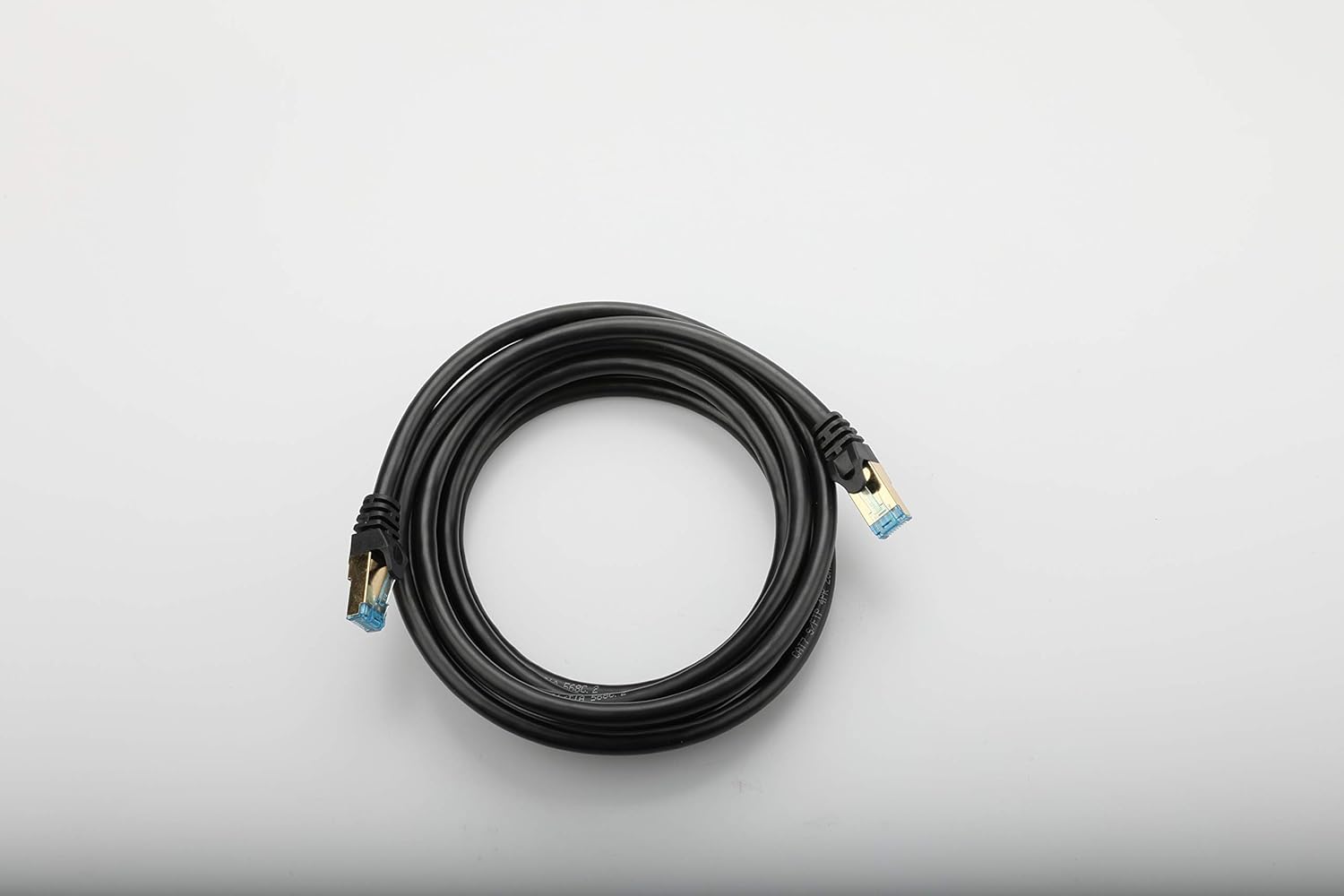 Outdoor Cat7 Ethernet Cable 150 ft Double Shielded SSTP 10Gbps 600MHz 26AWG Heavy-Duty Ethernet Patch Cable E54307