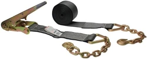 4 Inch x 30 Foot Ratchet Strap with Chain Extensions F827968