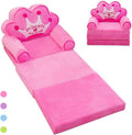 Pink Foldable Kids Sofa Q13291