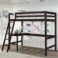 White Twin Loft Bed C43773