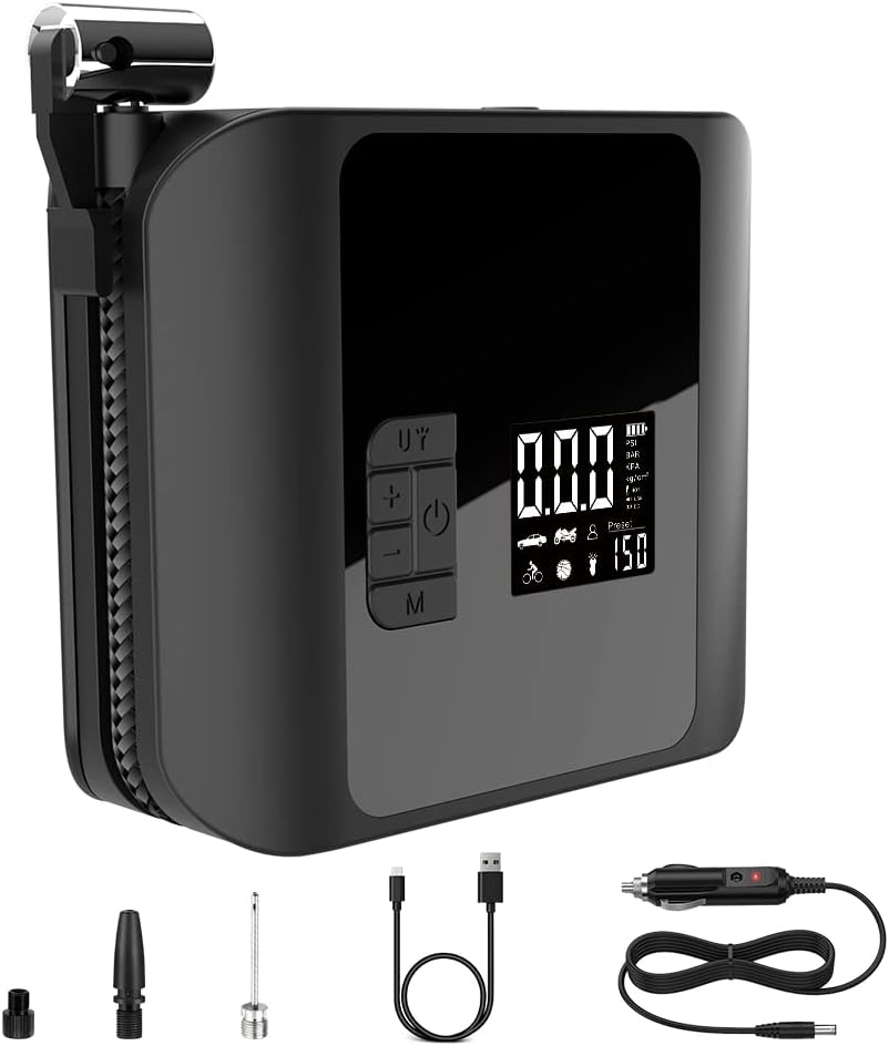 150PSI Cordless Tire Inflator Air Compressor with Digital Pressure Gauge P5468