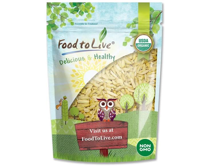Organic Blanched Slivered Almonds, 8 Pounds Z50282