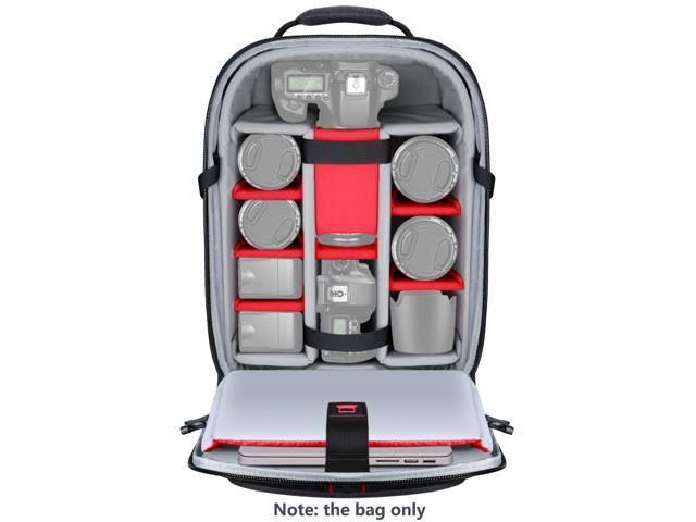 2-in-1 Rolling Camera Backpack Trolley Case F61396