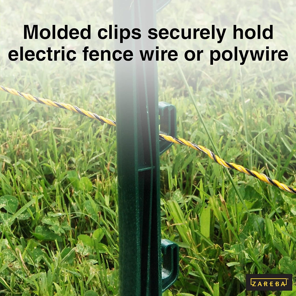 Green Garden Post for Fence (25 Pack), 30" Pack of 2 L3738