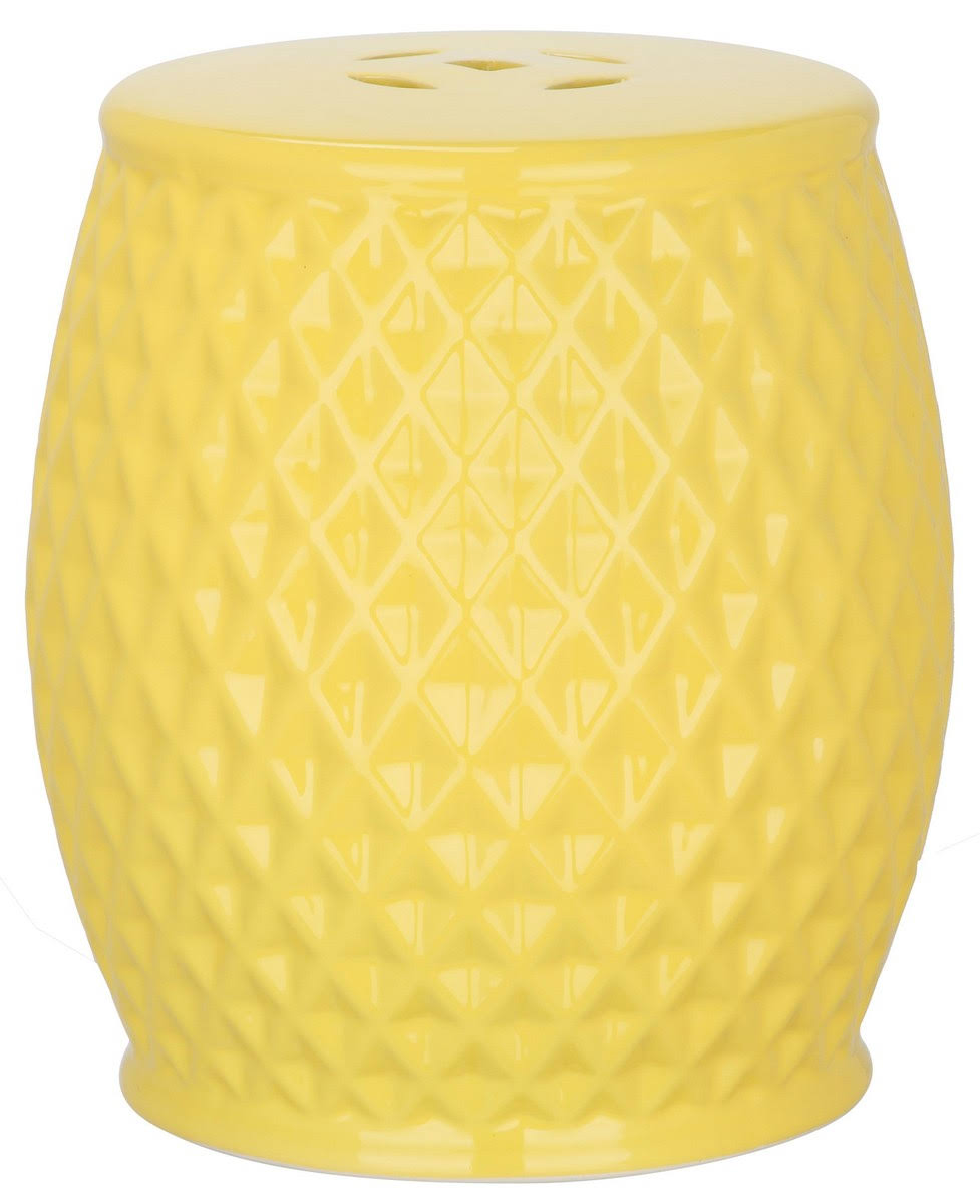 Yellow Garden Stool H64414