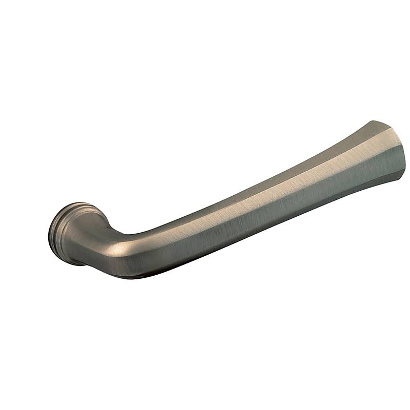 Satin Brass and Brown Single Right Hand Estate Lever F922
