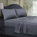 300 Thread Count Extra Deep Pocket Sheet Set, Gray C4192