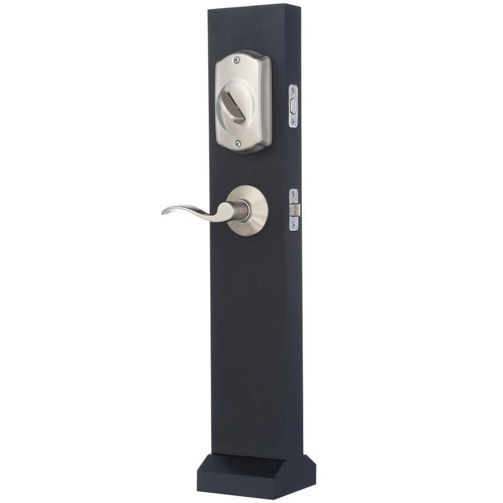 Satin Nickel Keypad Combo Pack with Accent Lever U18862