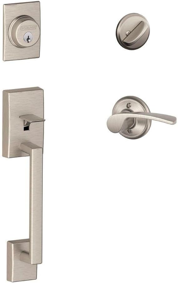 Matte Black Front Entry Handleset with Deadbolt L77894