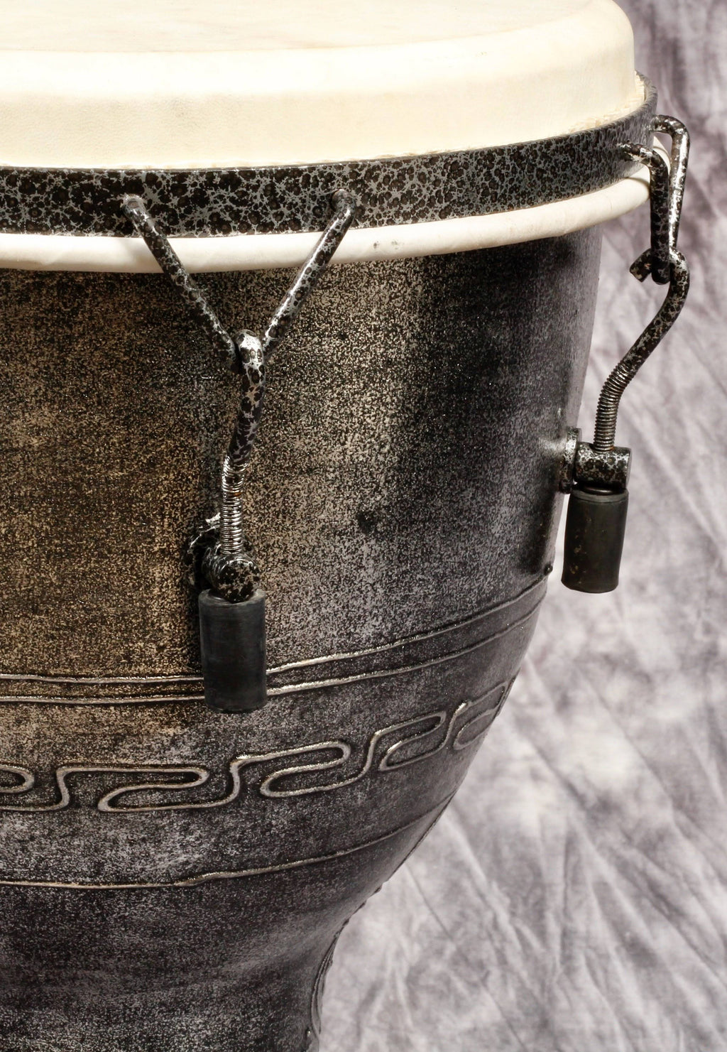 Antique Silver Djembe E4226