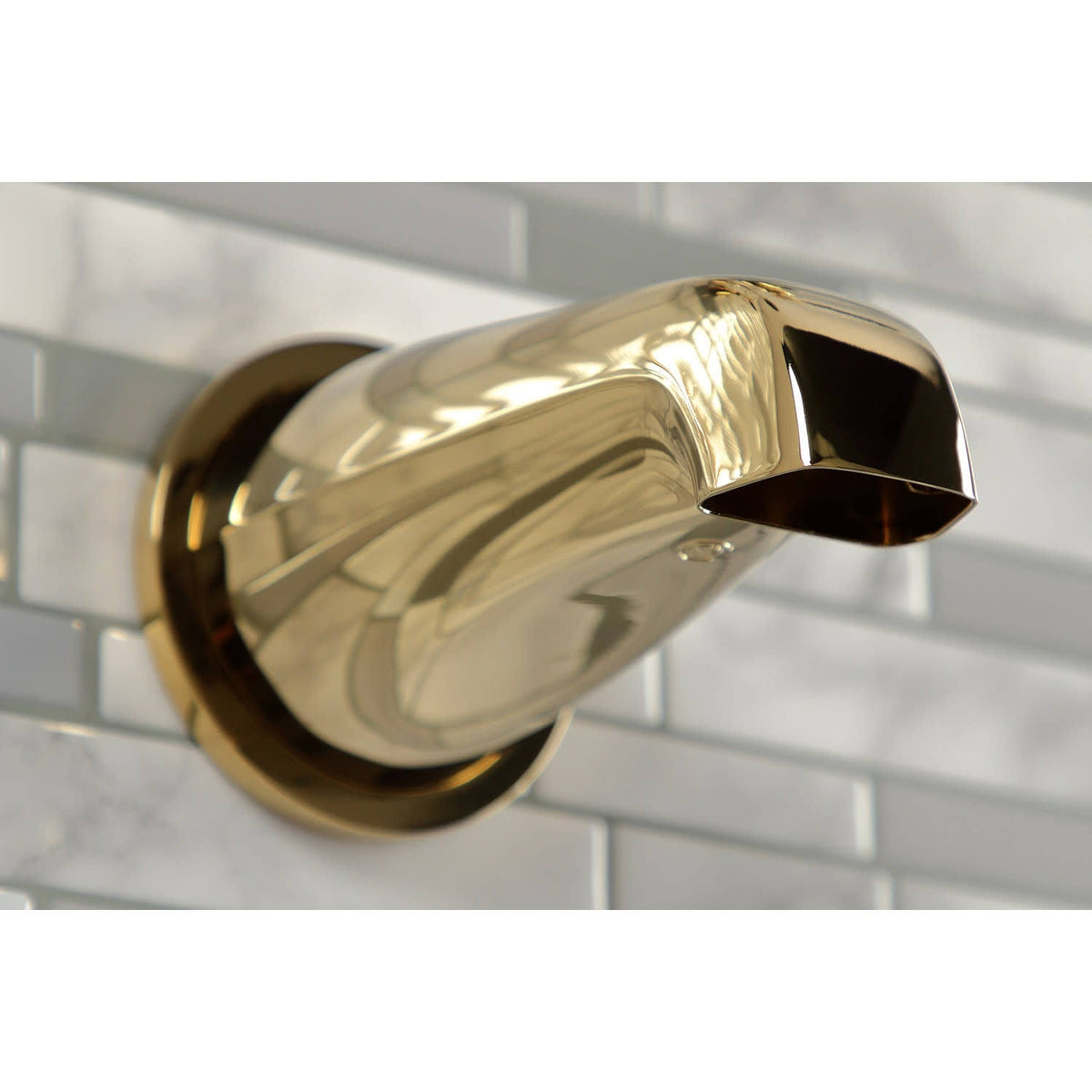 Polished Brass Three-Handle Tub and Shower Faucet F245