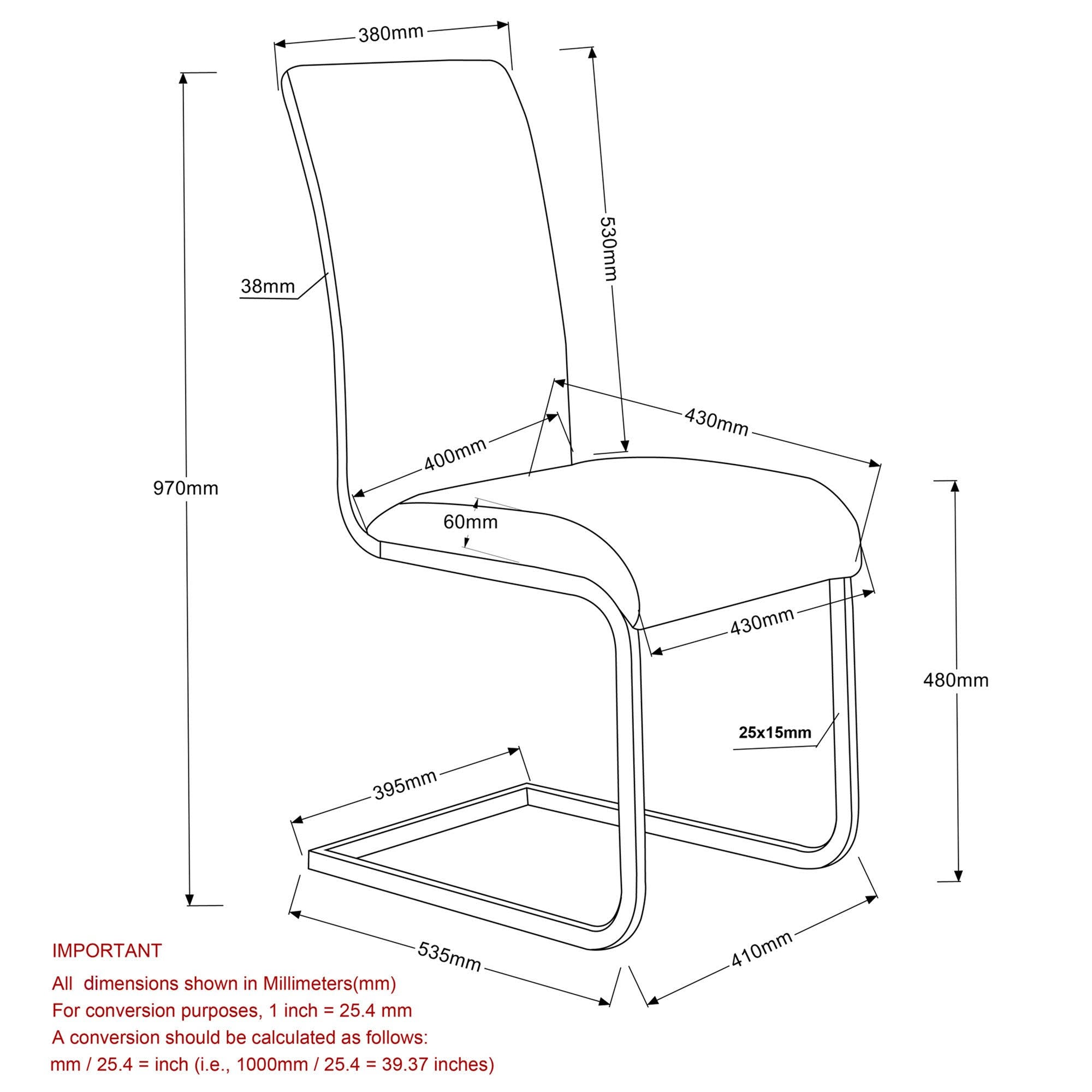 Grey Side Chair, Set of 2 D342778
