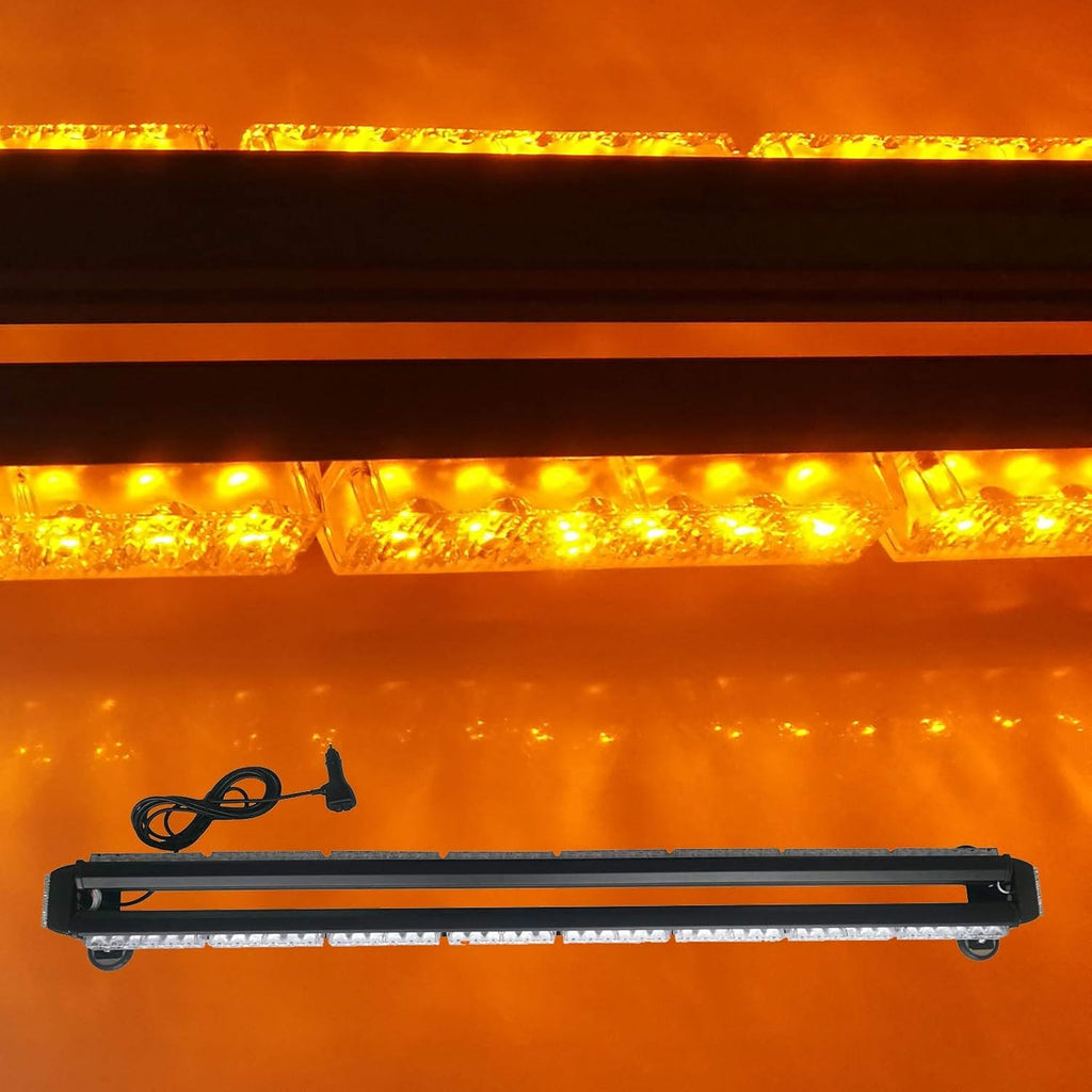 Amber 78 Led Strobe Light Bar with Magnetic for Car Truck Roof Q840066