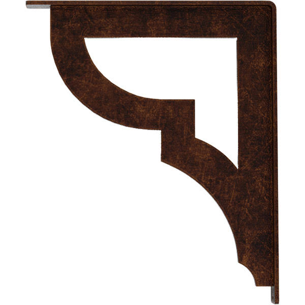 Antiqued Copper Wrought Iron Bracket C962