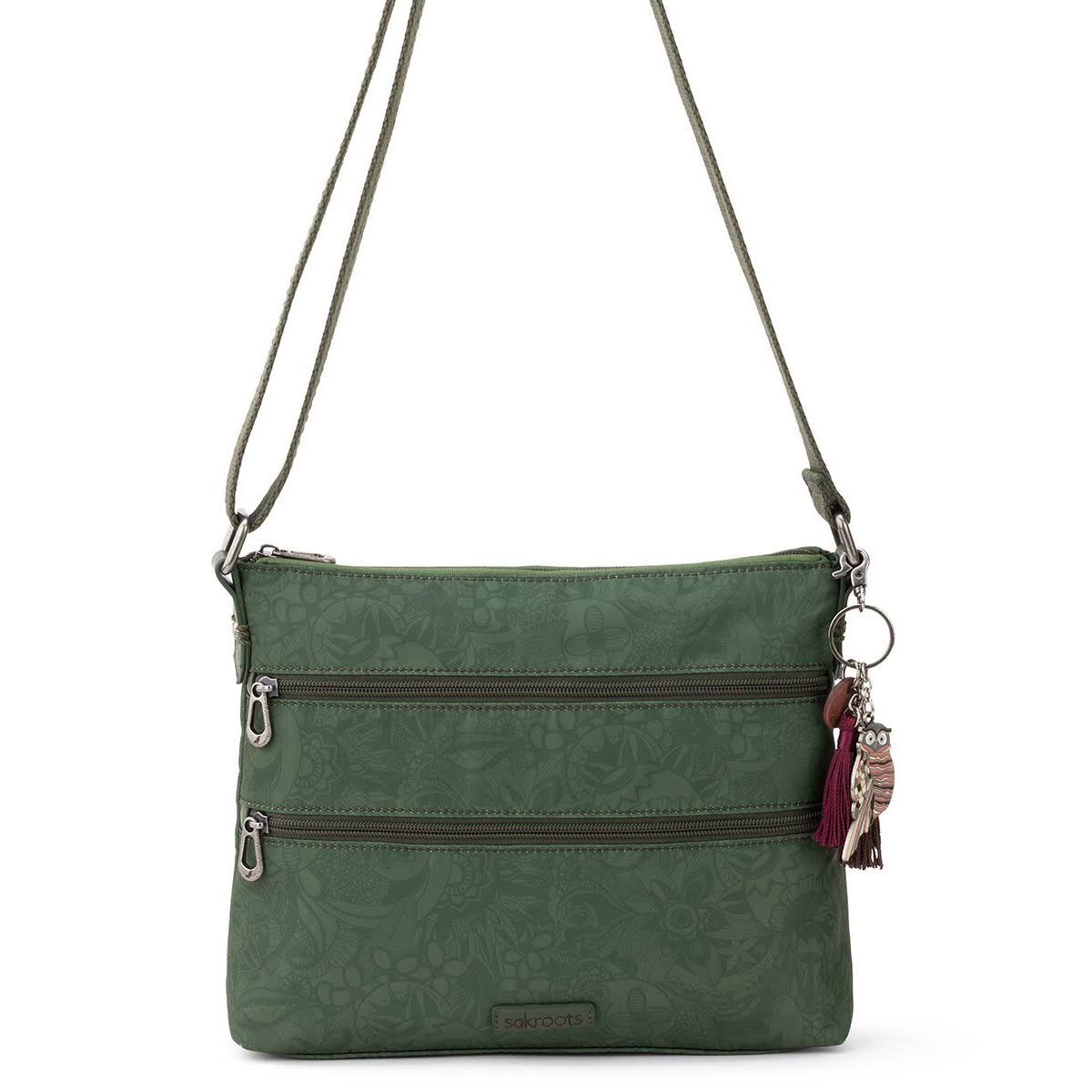 Olive Eco-Twill Crossbody Bag K91303