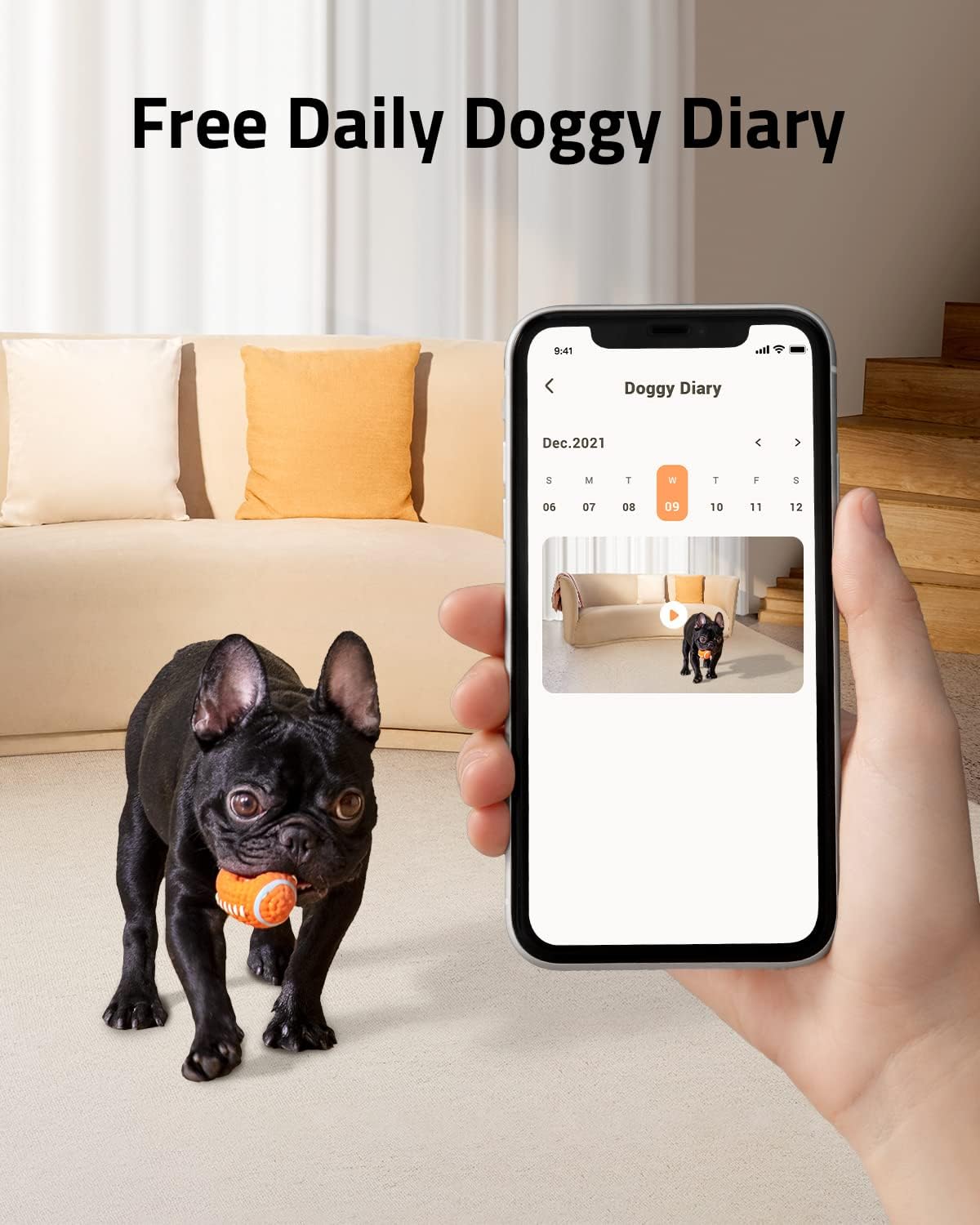1080p Pet Camera with Treat Dispenser E72782