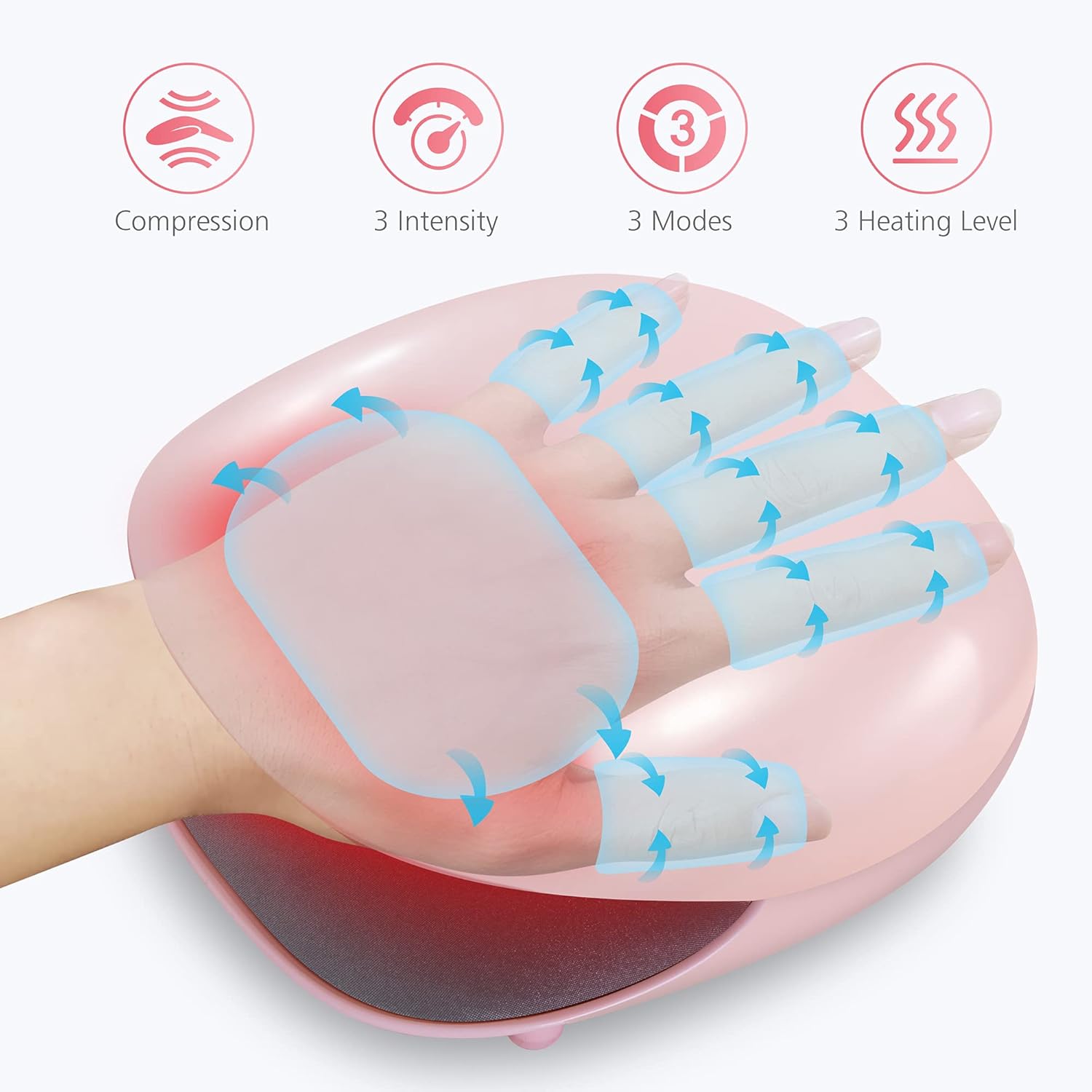Rechargeable Hand Massager with Heat Q807393
