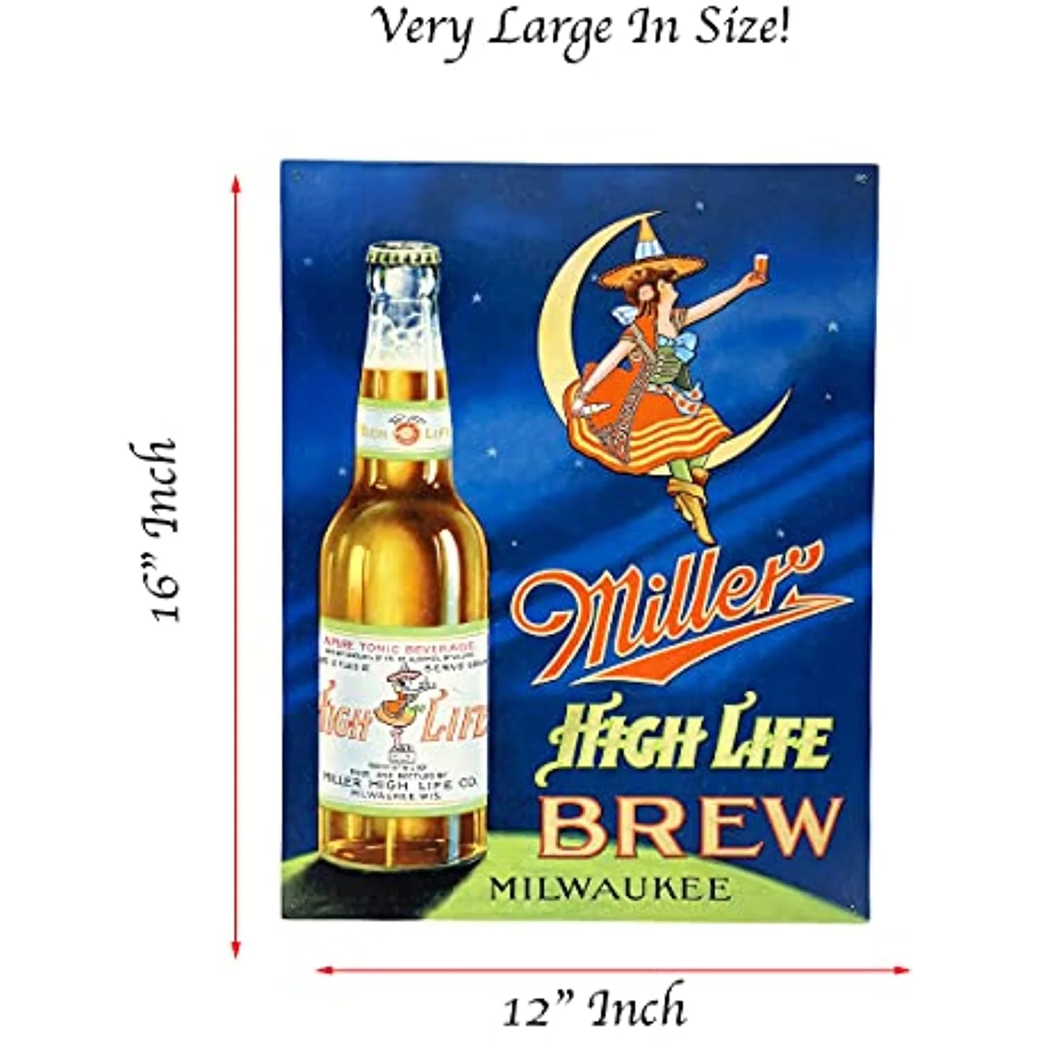 Metal Tin Bar Decor Sign 12 x 16 inch Wall Art M90720