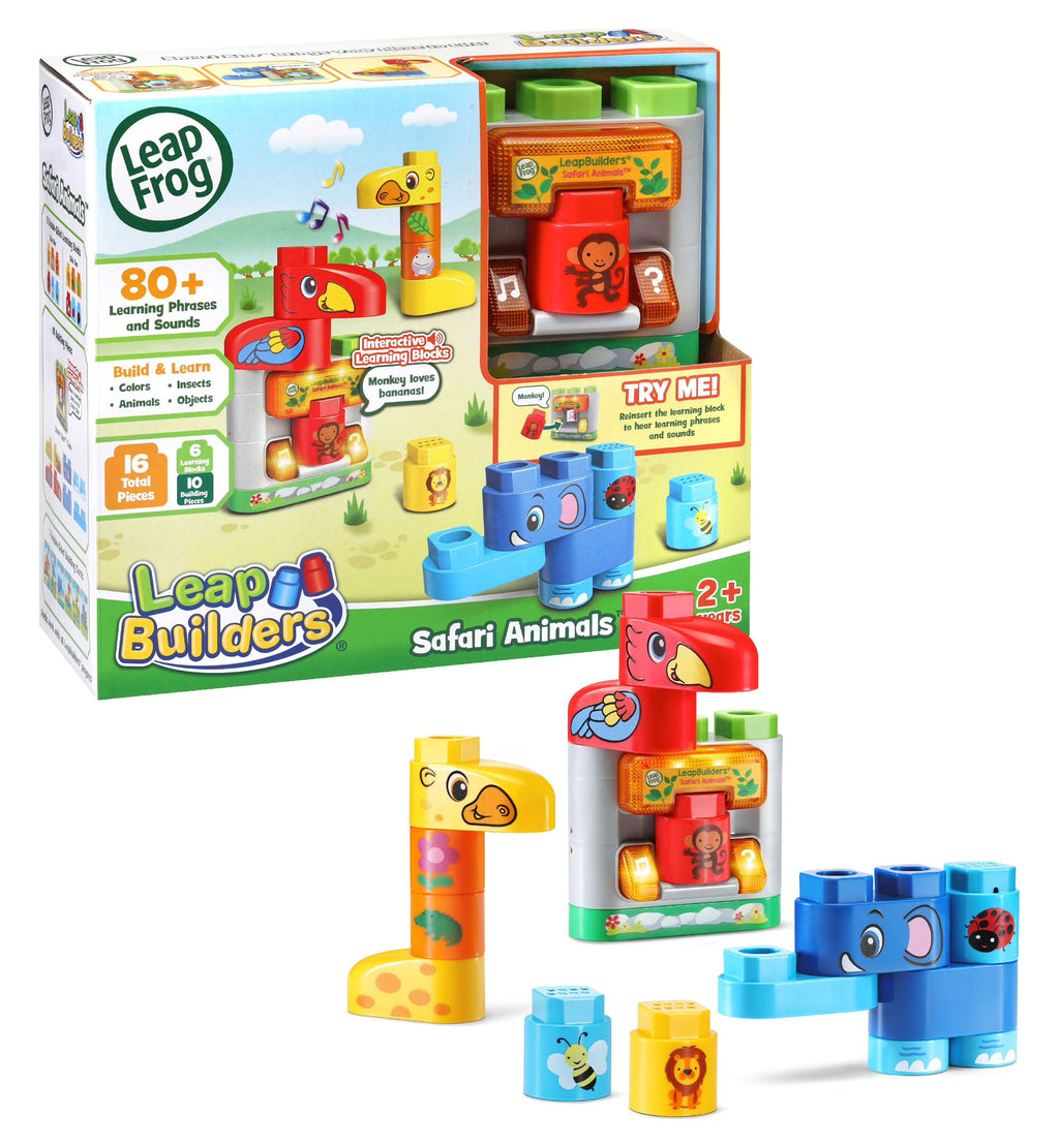 Safari Animals Learning Blocks Toy A398430