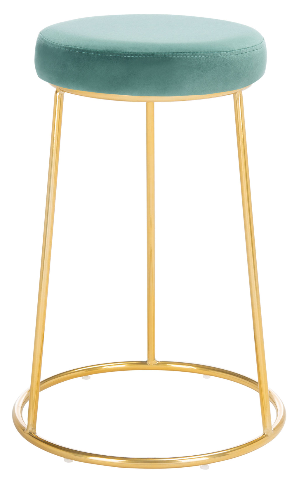 Round Counter Stool Seafoam Gold S846