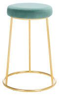 Round Counter Stool Seafoam Gold S846