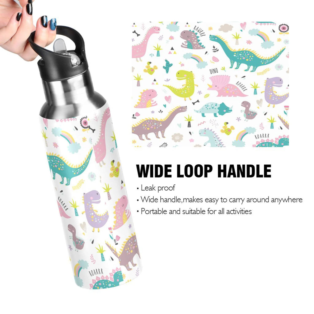 Stainless Steel Insulated Water Bottle with Straw Lid J9731