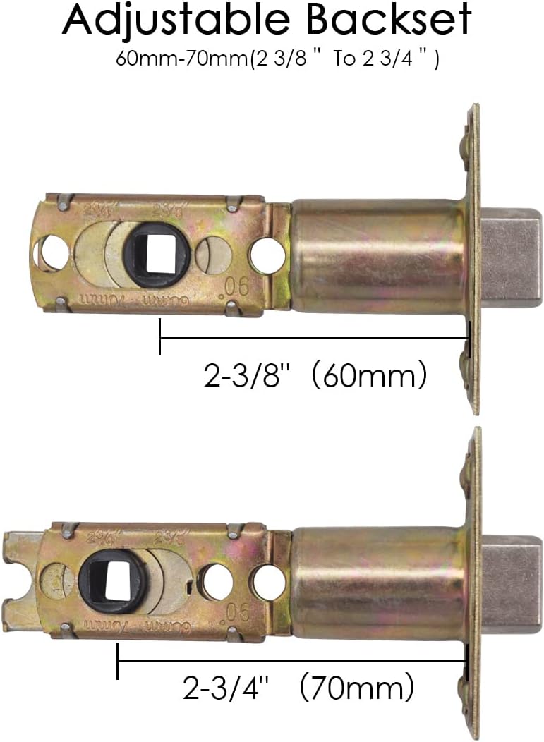Satin Nickel Entry Handleset with Deadbolt and Lever Handle, Pack of 2 M82031