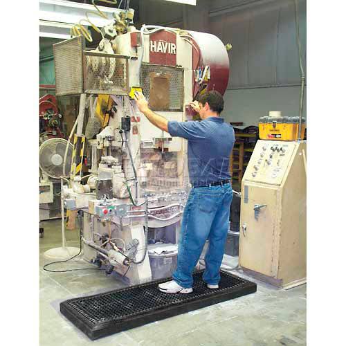 Anti-Fatigue Mat 7/8 Thick 3' x 3' Black C596