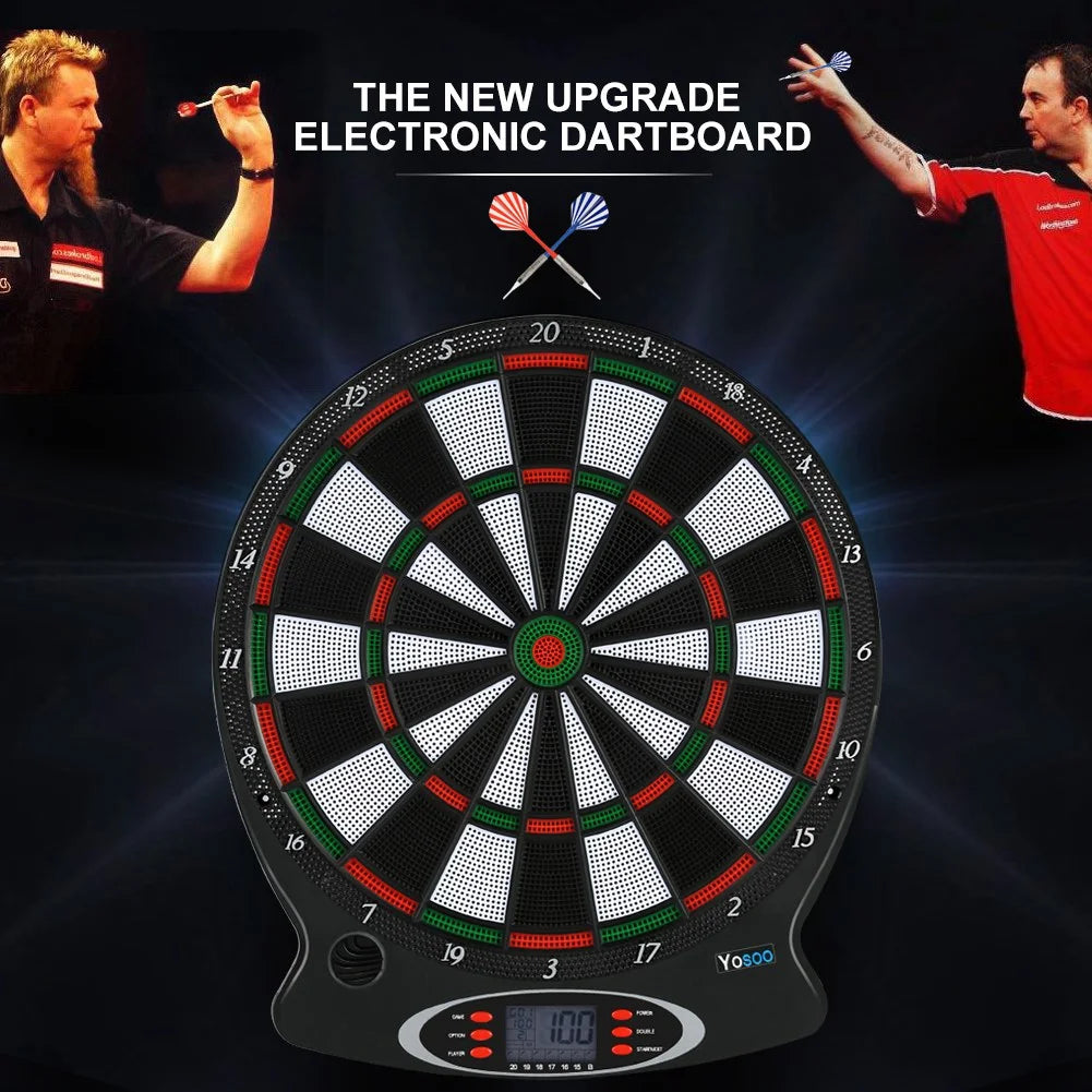 Electronic Hanging Dartboard with 6pcs Darts A369785