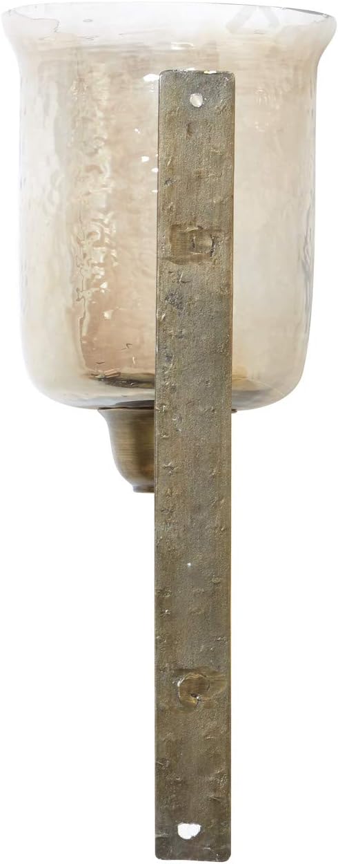 Metal Glass Candle Sconce N164761