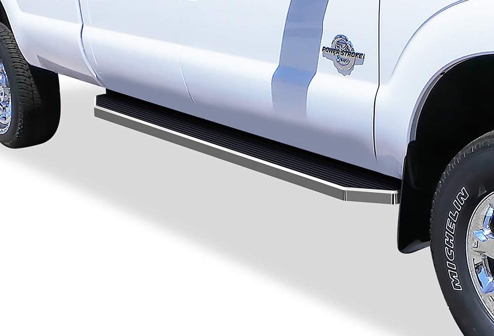 Black Running Boards 6 inches Crew Cab T831