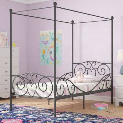 Gray Full Canopy Bed L58179