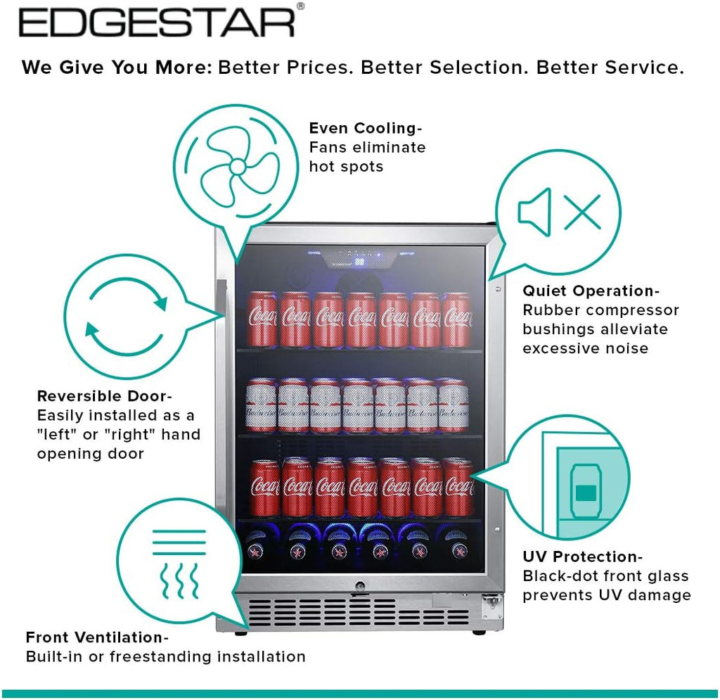 142 Can Built-In Beverage Cooler with Tinted Door D832761