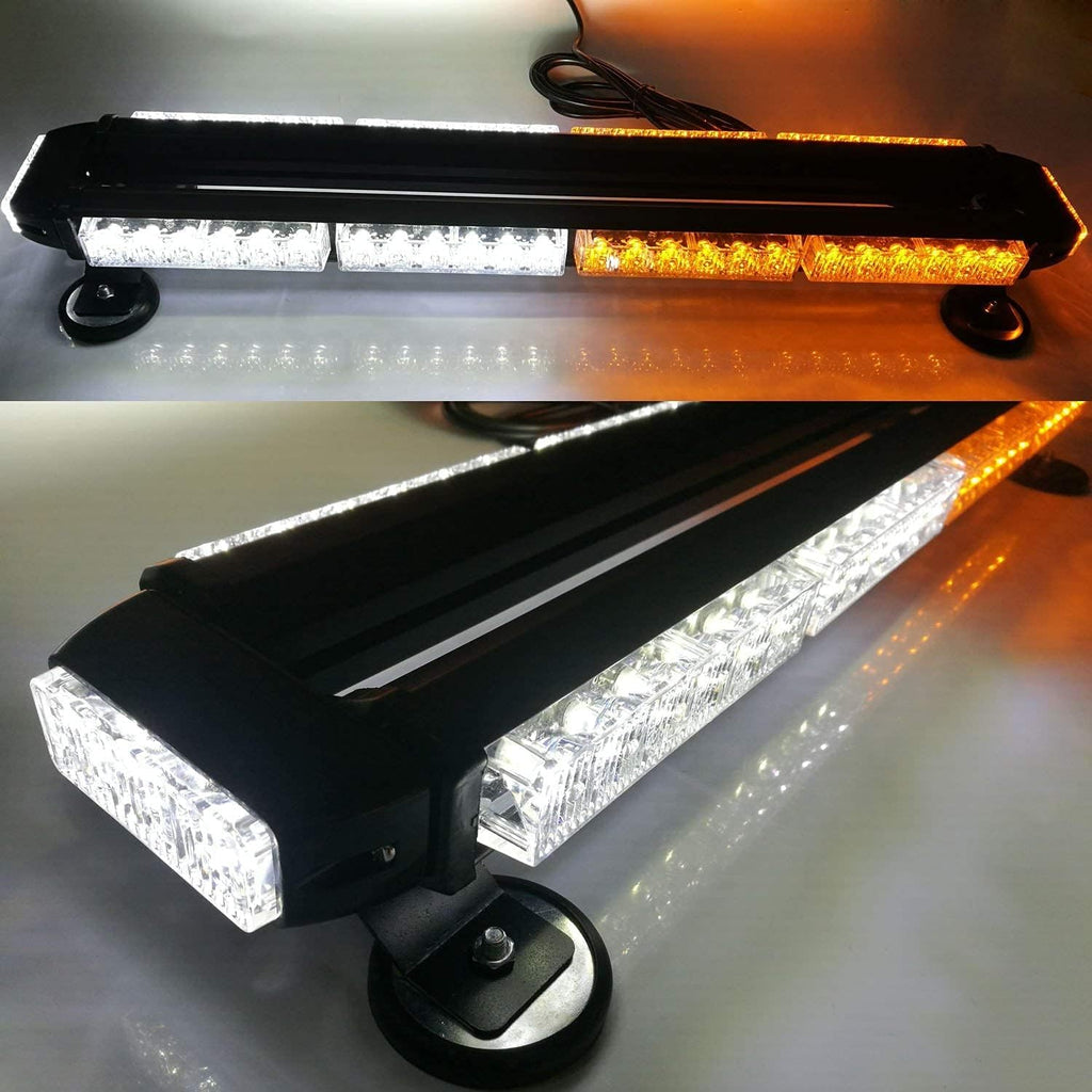 Amber 78 Led Strobe Light Bar with Magnetic for Car Truck Roof Q840066
