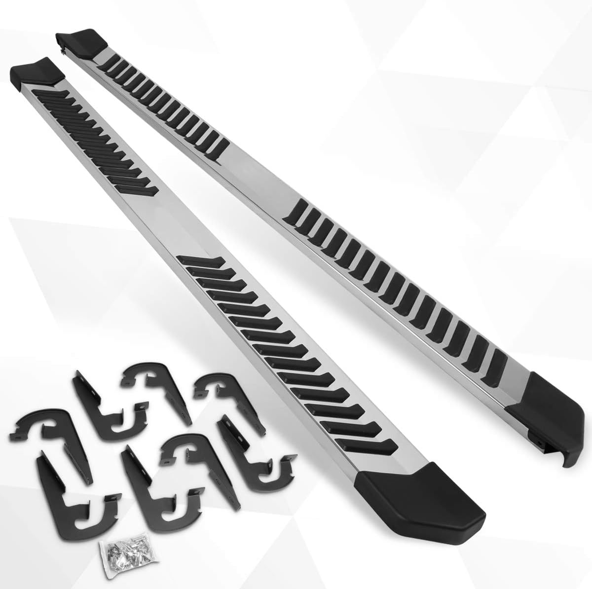 6 Inch Stainless Chrome Running Boards Side Step Bars C456
