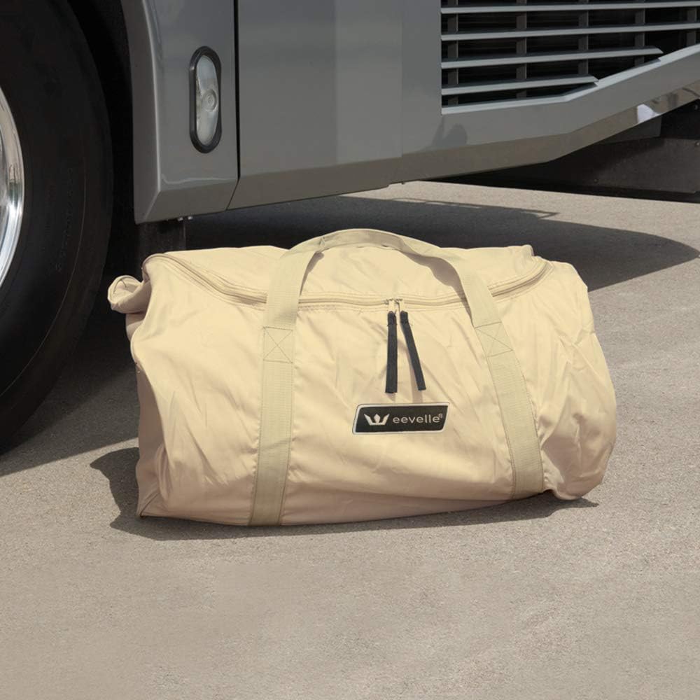 Tan Gray Waterproof Heavy Duty RV Cover O901524