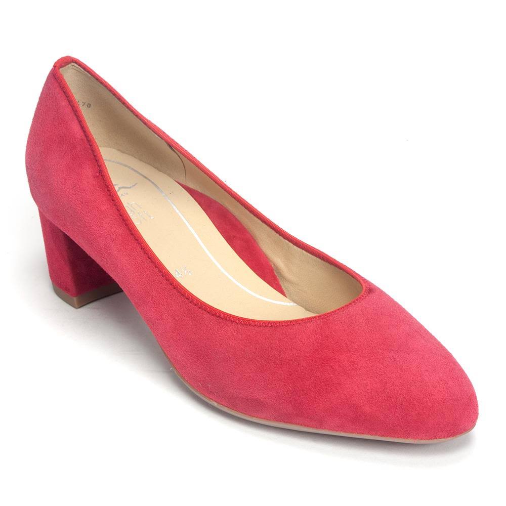 Kendall Red Leather Ankle Boots F19866
