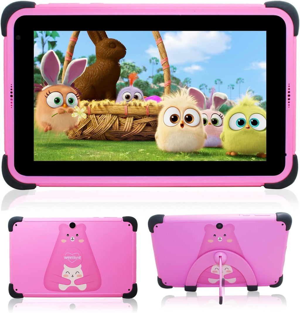 2 Pack Blue Kids Tablet 7 inch with WiFi IPS HD Display G243598