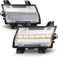Chrome Housing LED Parking Lights Sequential Signal Lamps Set U441