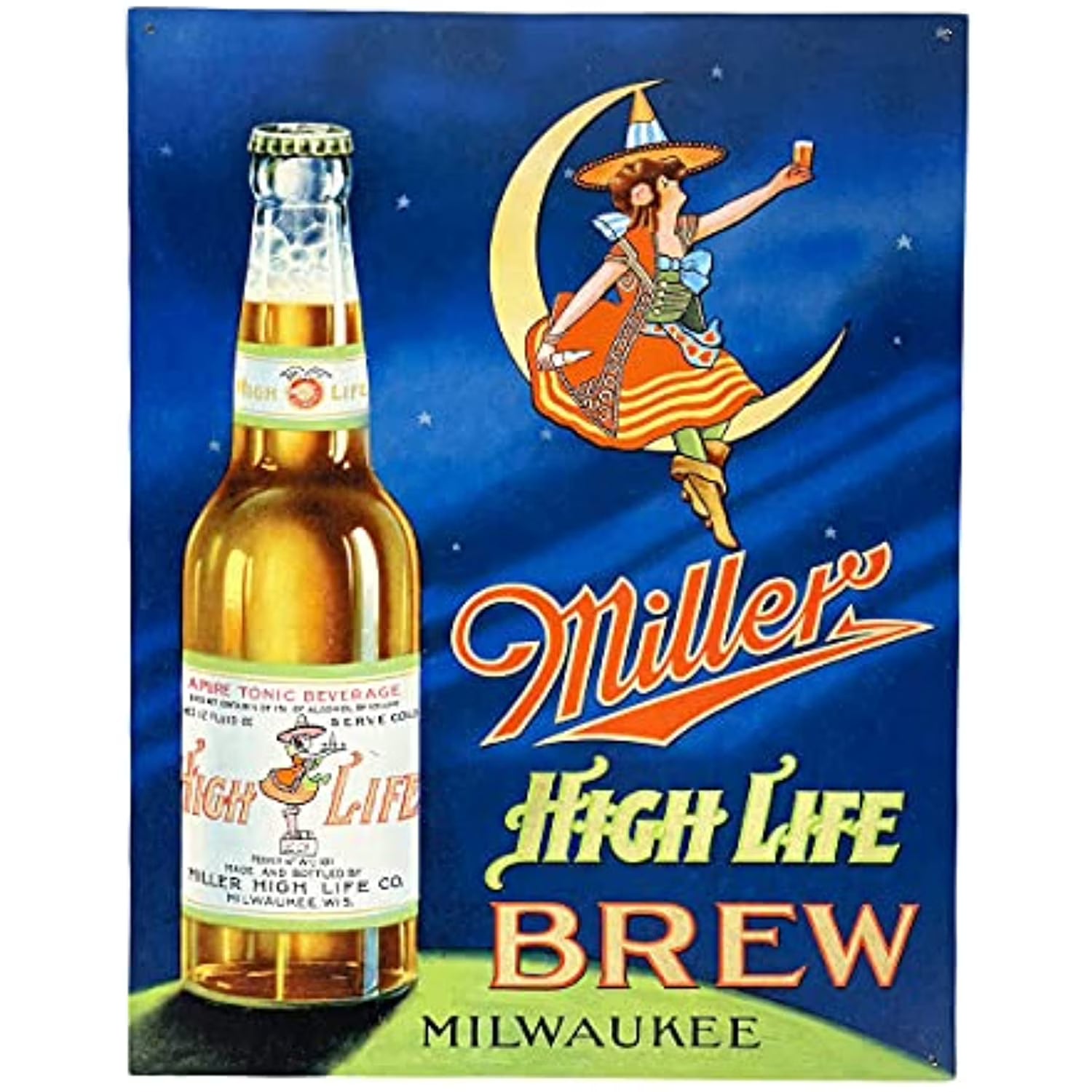 Metal Tin Bar Decor Sign 12 x 16 inch Wall Art M90720