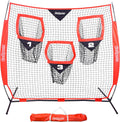 Football Trainer Throwing Net with Foldable Bow Frame and Portable Carry Case R681