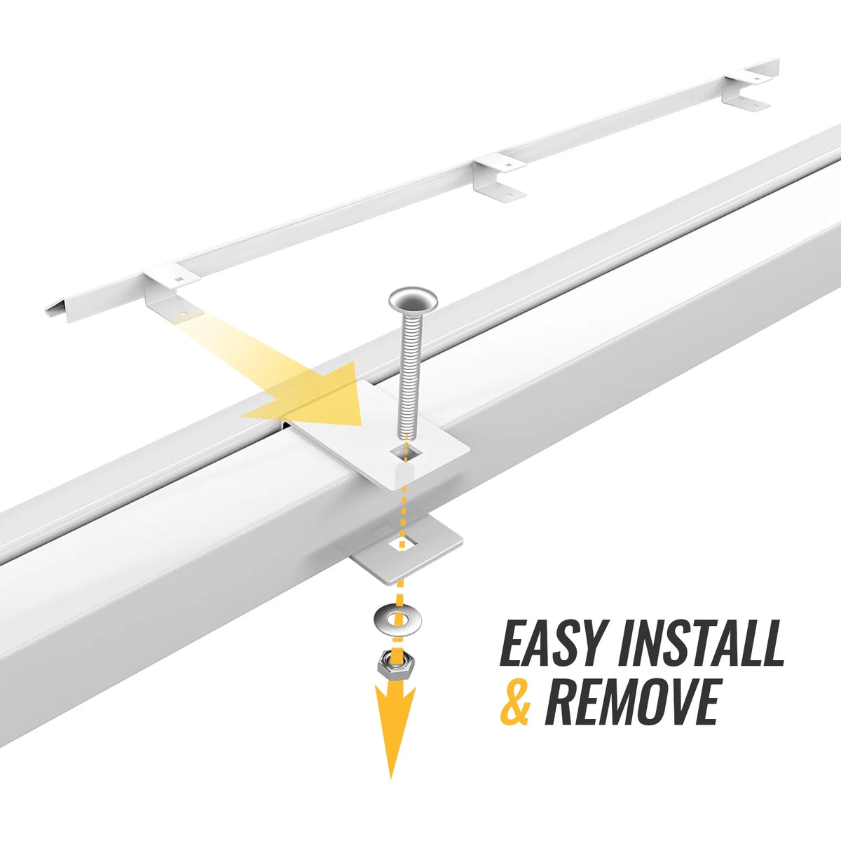 White Van Ladder Rack Wind Deflector P208921