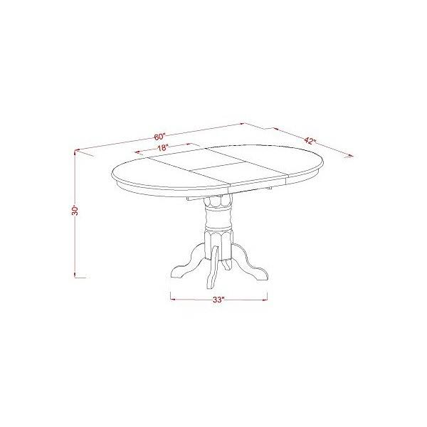 5 Piece Dining Set with 4 Chairs F605