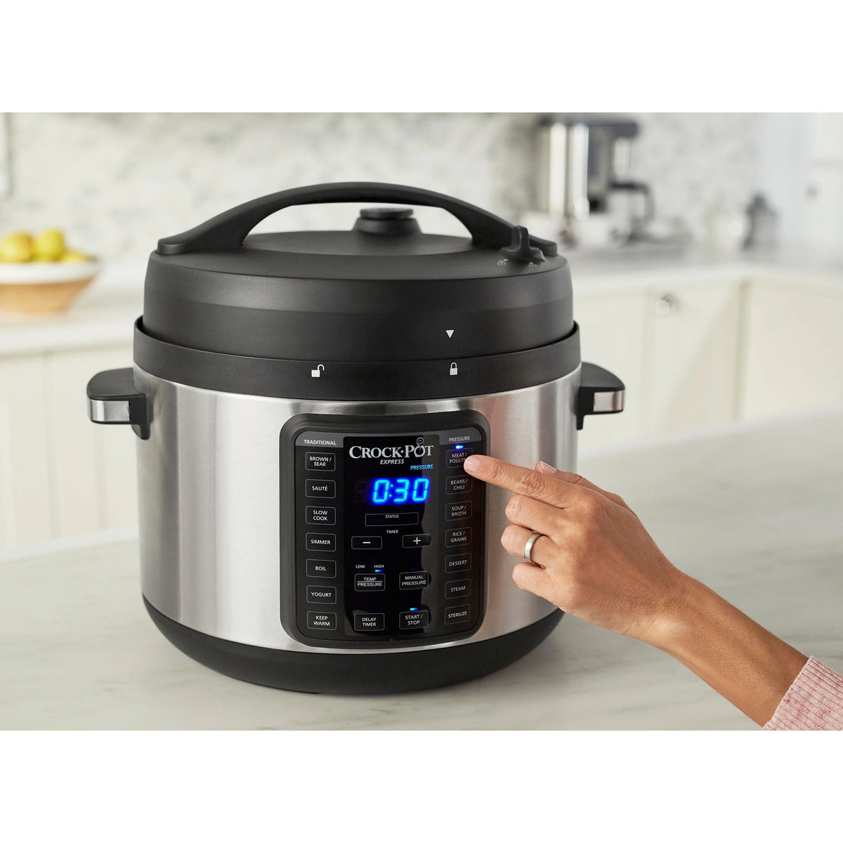 10 Qt Stainless Steel Pressure Cooker O5394