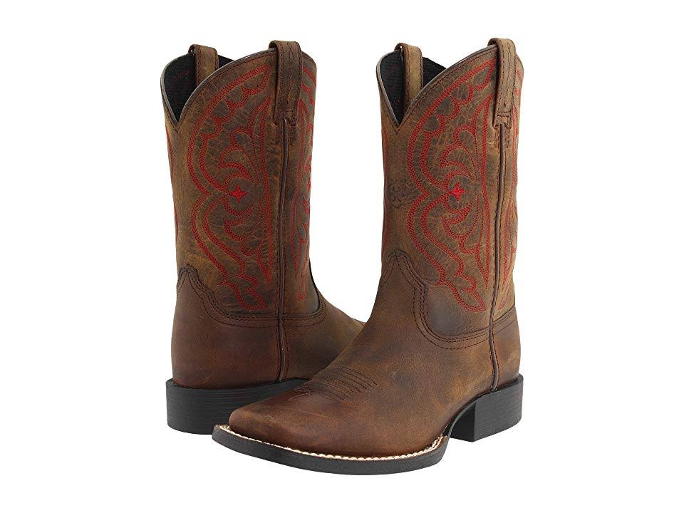 Distressed Brown Kids Quickdraw Boots N1194