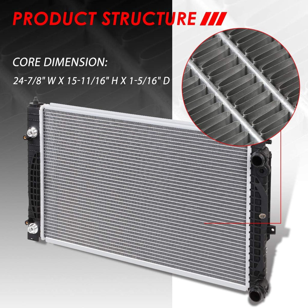 2-Row Aluminum Cooling Radiator T943