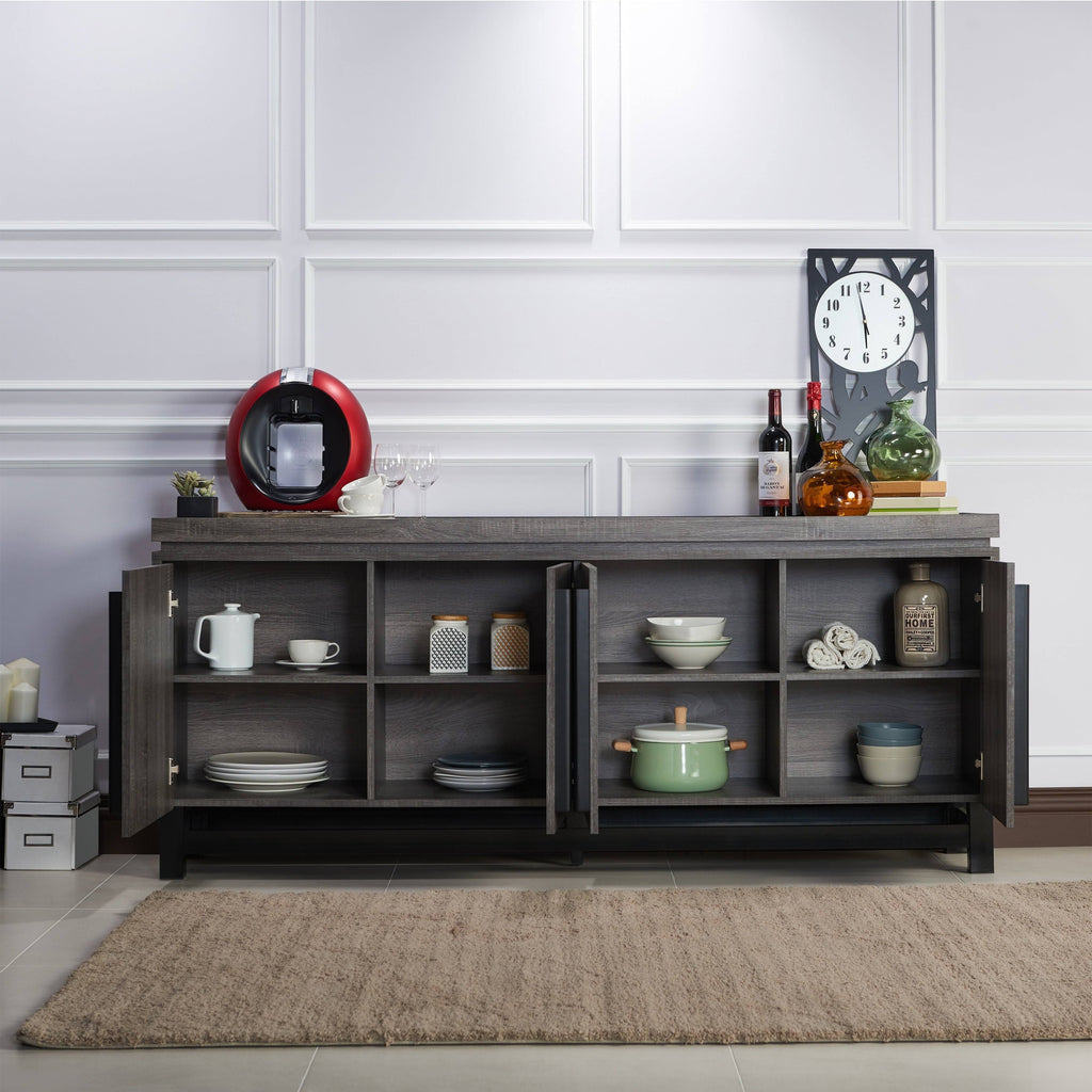 70-Inch Buffet Cabinet Cappuccino M61905