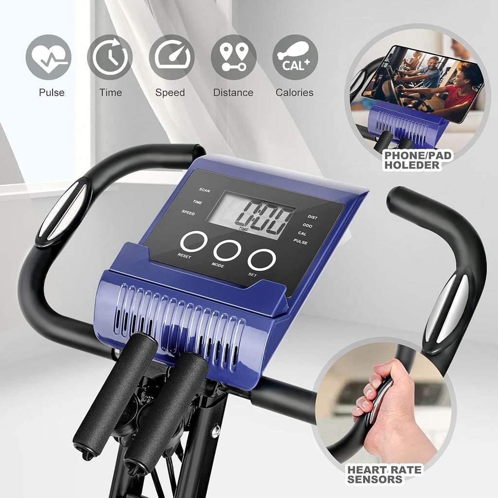 Foldable Magnetic Exercise Bike with LCD Monitor V31978