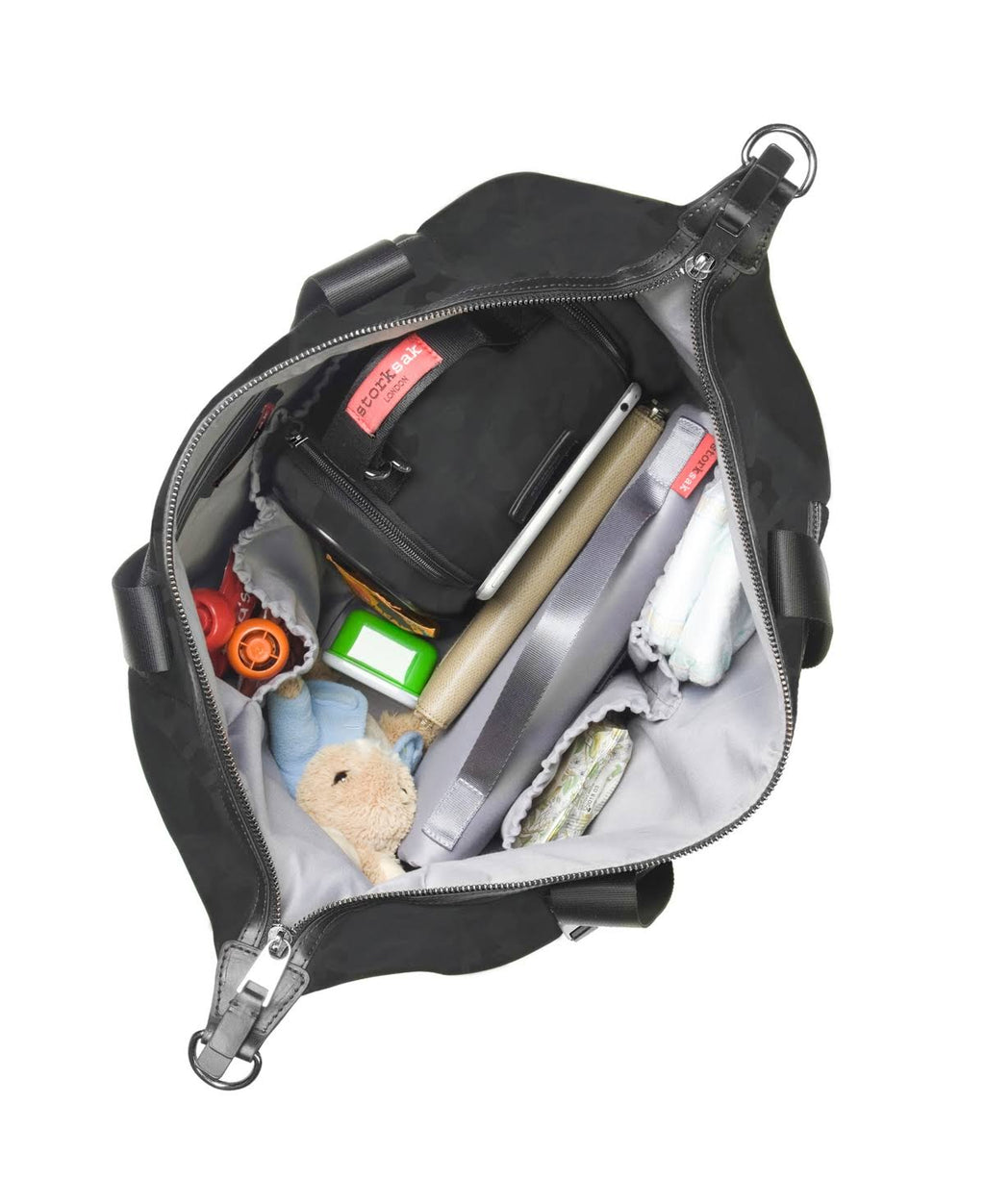 Black Camo Diaper Bag Z991