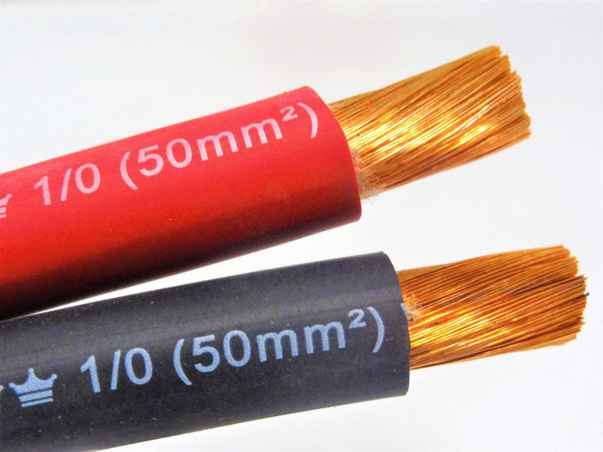 1/0 AWG Excelene Welding Cable Black Red 50 ft I43685